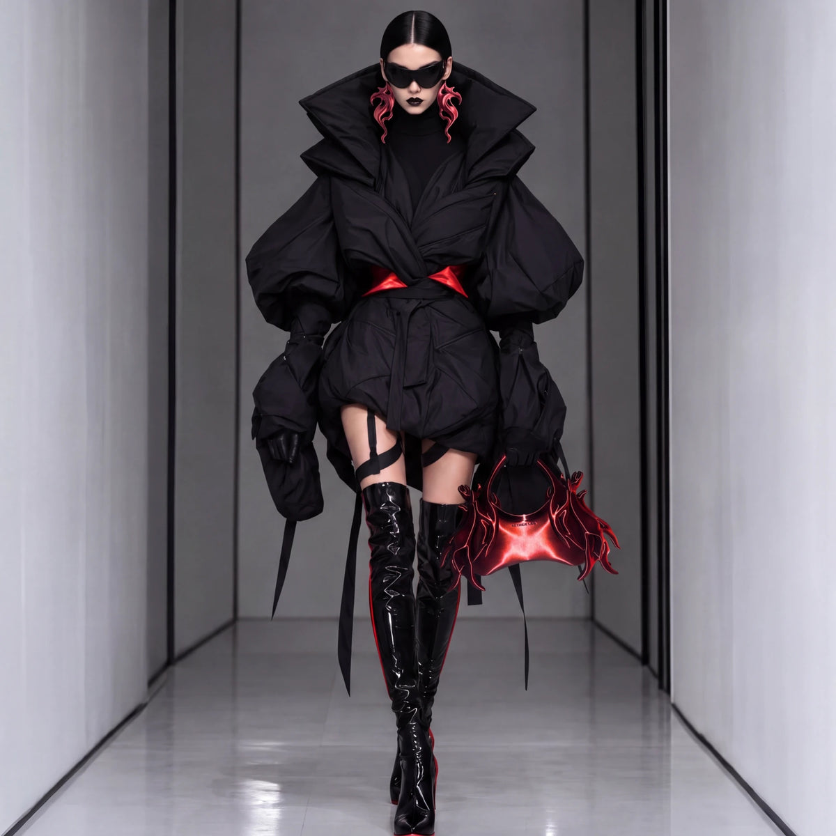 PYRE look on the runway